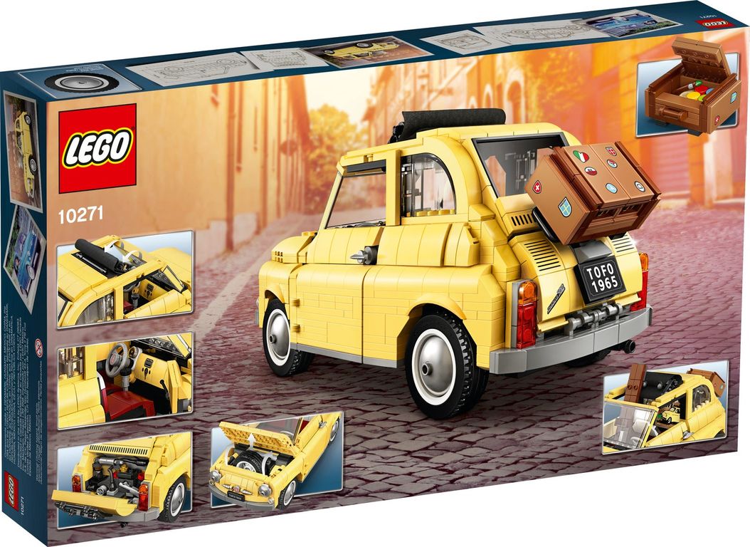 LEGO® Icons Fiat 500 back of the box