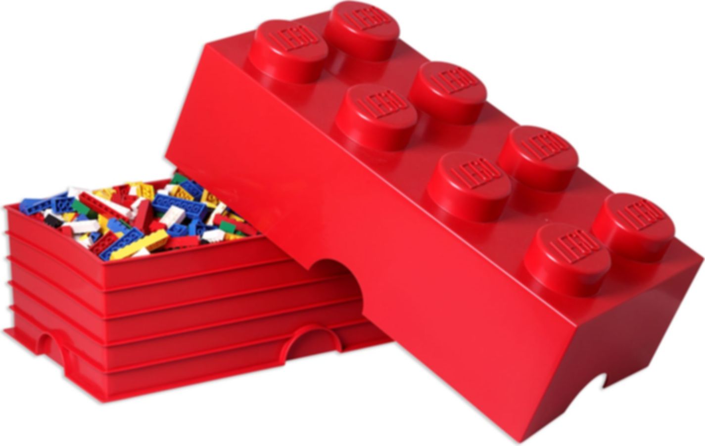8-Stud Storage Brick – Red components