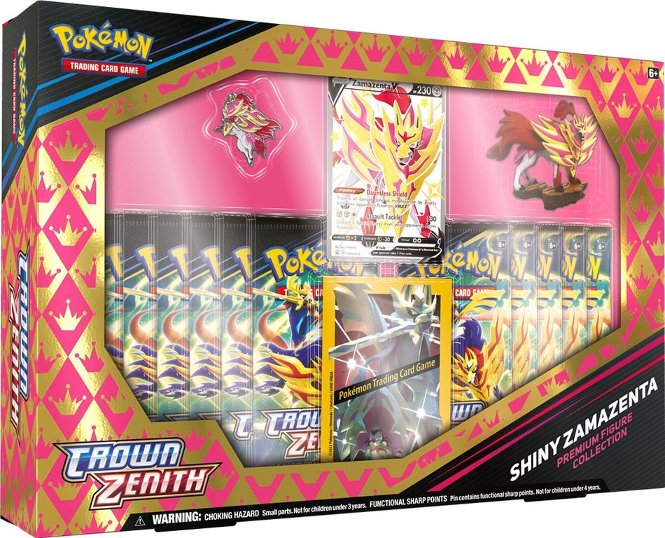 Pokémon TCG: Crown Zenith Premium Figure Collection—Shiny Zacian/Zamazenta box