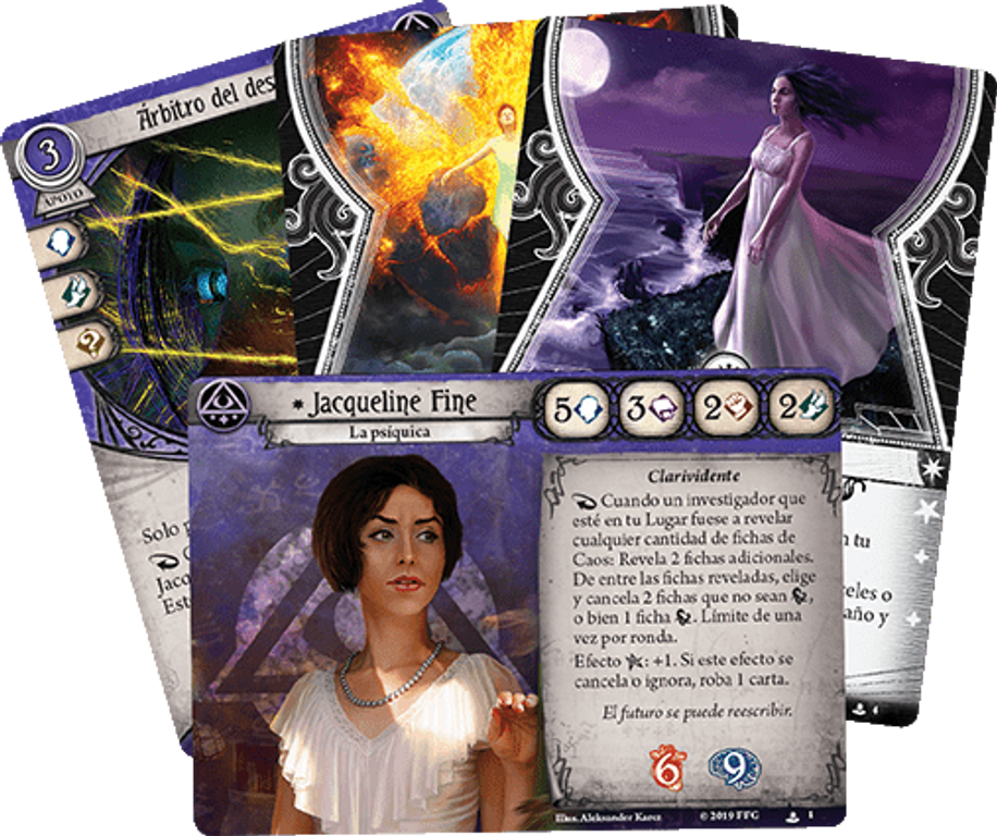 Arkham Horror: The Card Game – Jacqueline Fine: Investigator Starter Deck cards