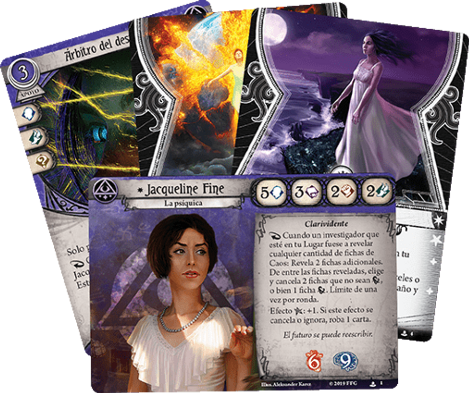 Arkham Horror: Il Gioco di Carte – Jacqueline Fine: Mazzo Investigatore carte