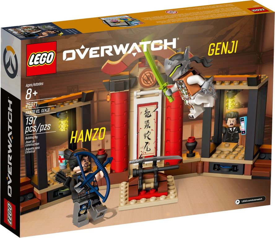 LEGO® Overwatch Hanzo vs. Genji achterkant van de doos