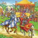 Ritterturnier im Mittelalter