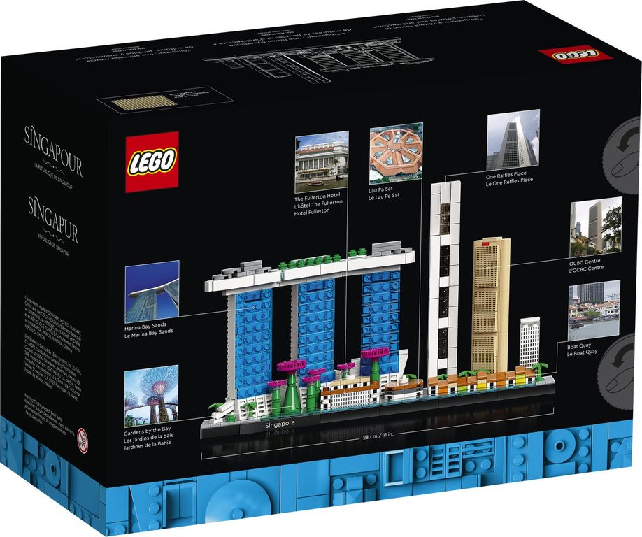 LEGO® Architecture Singapore achterkant van de doos