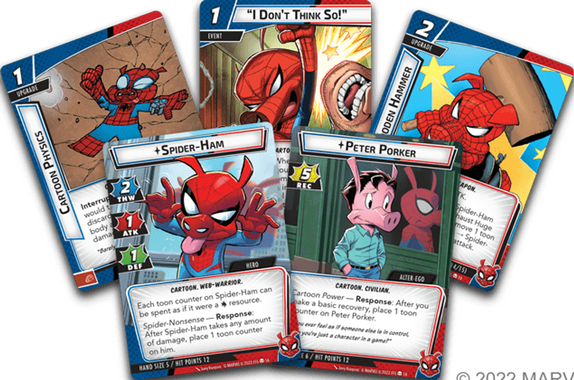 Marvel Champions: El Juego de Cartas – Spider-Ham Pack de Héroe cartas