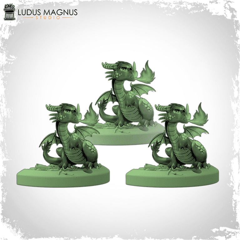 Black Rose Wars: Familiar Draco miniatures