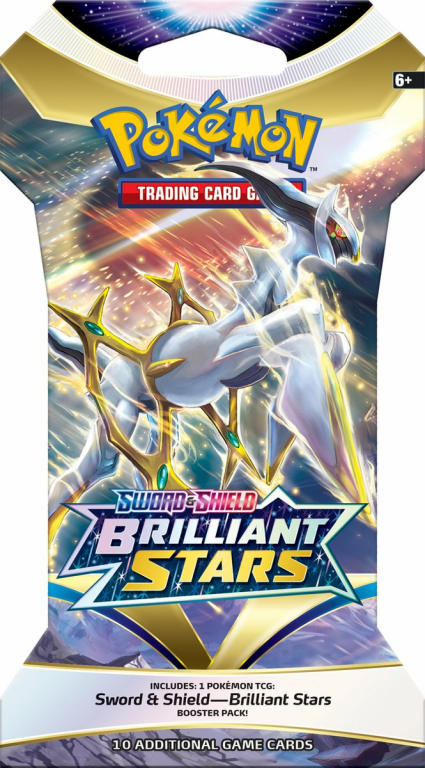 Pokémon TCG: Sword & Shield-Brilliant Stars Sleeved Booster scatola