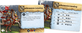 Runewars le jeu de figurines: Cavalerie assermentée cartes