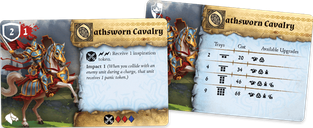 Runewars Miniatures Game: Oathsworn Cavalry – Unit Expansion cards