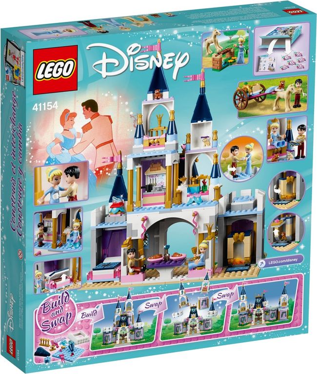 LEGO® Disney Cinderellas Traumschloss rückseite der box