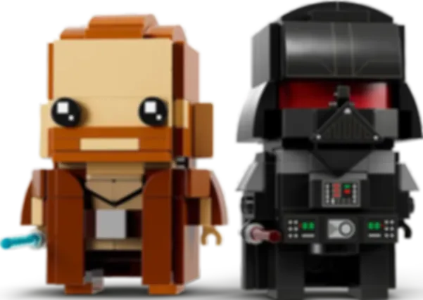 LEGO® BrickHeadz™ Obi-Wan Kenobi™ e Darth Vader™ componenti