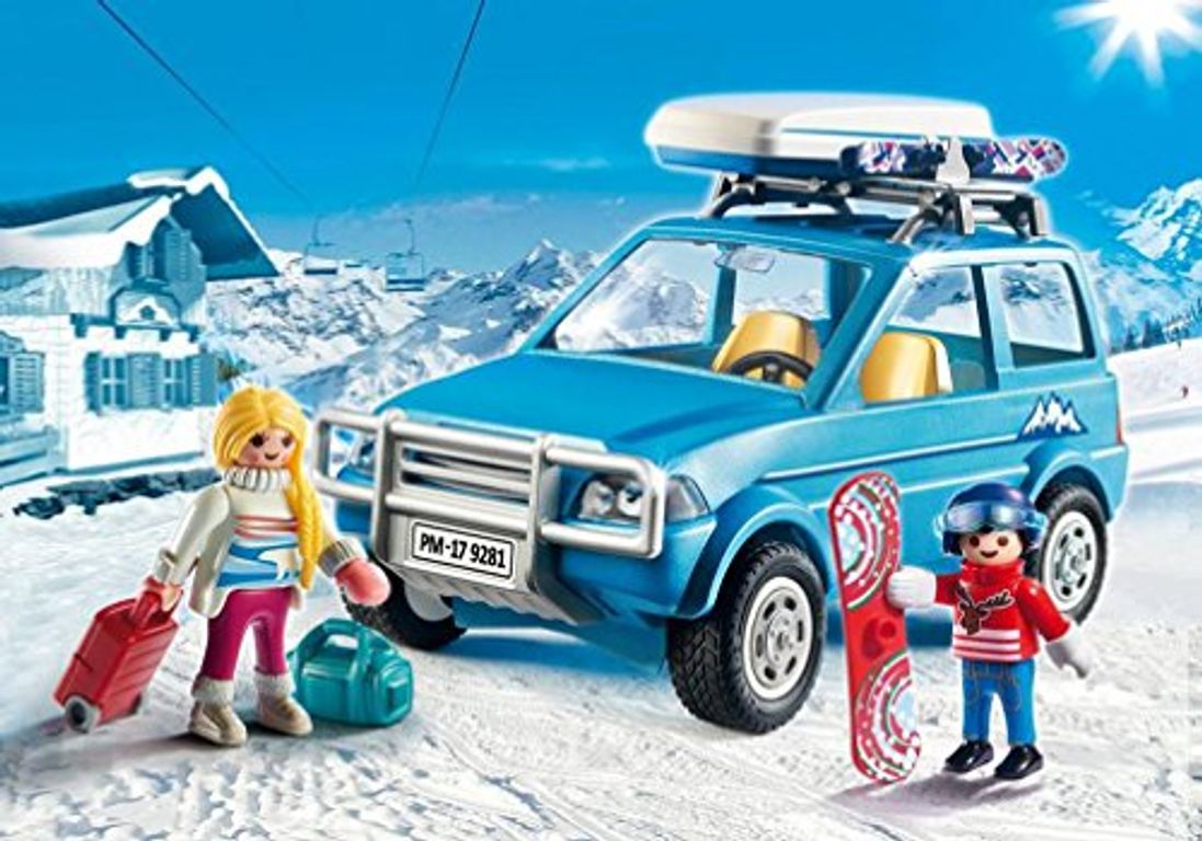Playmobil® Family Fun Winter SUV components