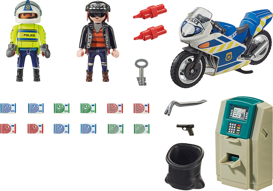 Playmobil® City Action Bank Robber Chase components
