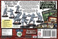 Shadows of Brimstone: Shadow Clan Ninja Deluxe Enemy Pack back of the box