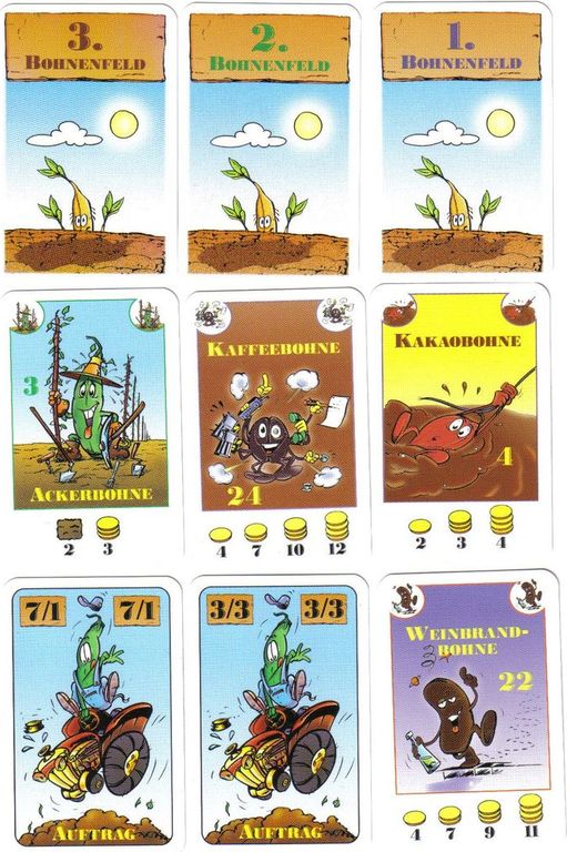 Bohnanza Erweiterungs-Set (Revised Edition) cards
