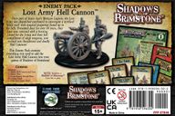 Shadows of Brimstone: Lost Army Hell Cannon and Crew back of the box