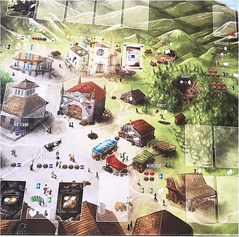 Architects of the West Kingdom: Playmat spielablauf