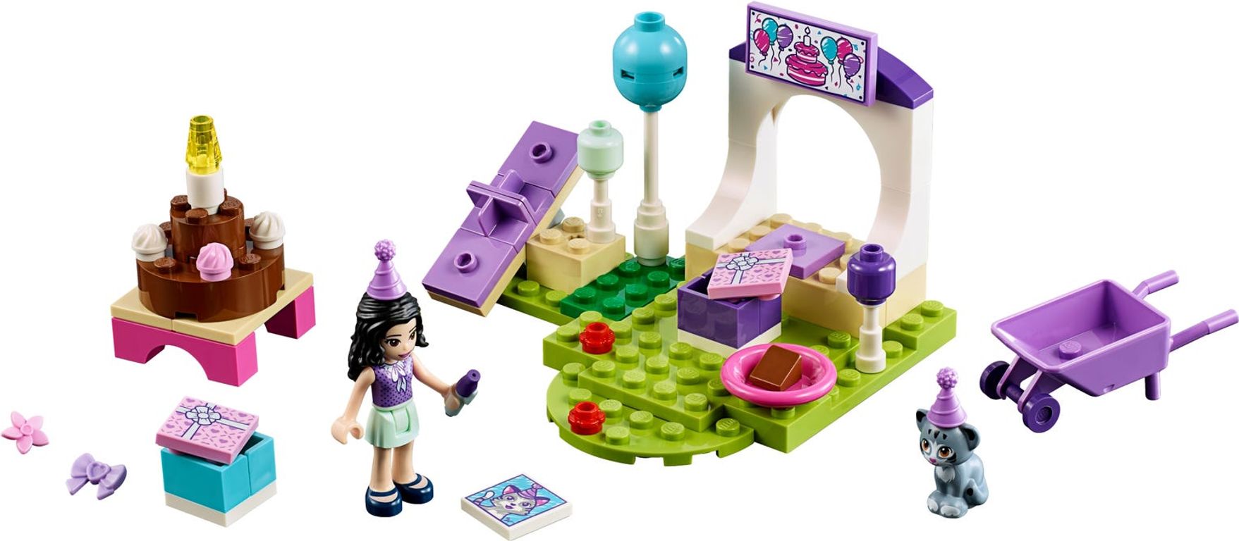 LEGO® Friends Emma's Pet Party components