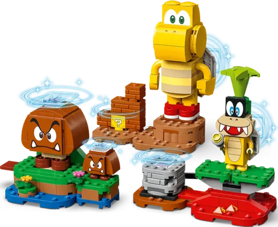 LEGO® Super Mario™ Uitbreidingsset: Groot duister eiland componenten