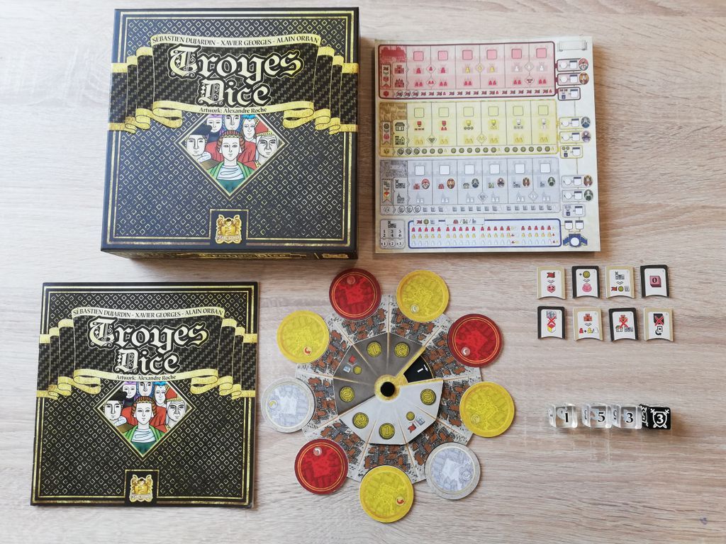 Troyes Dice components