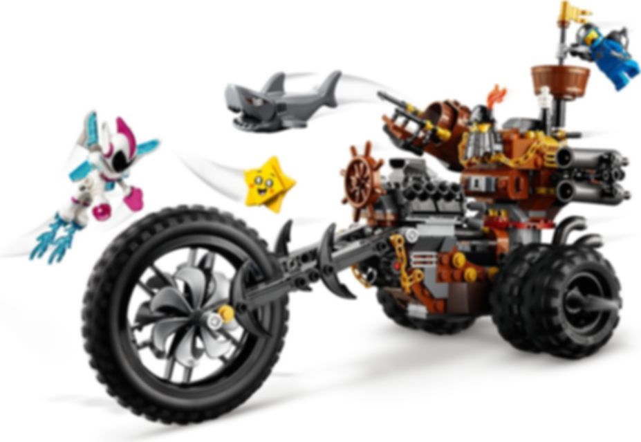 LEGO® Movie Le tricycle motorisé en métal de Barbe d'Acier ! gameplay