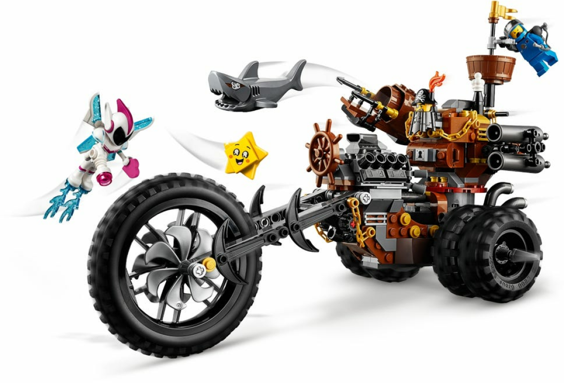 LEGO® Movie Le tricycle motorisé en métal de Barbe d'Acier ! gameplay