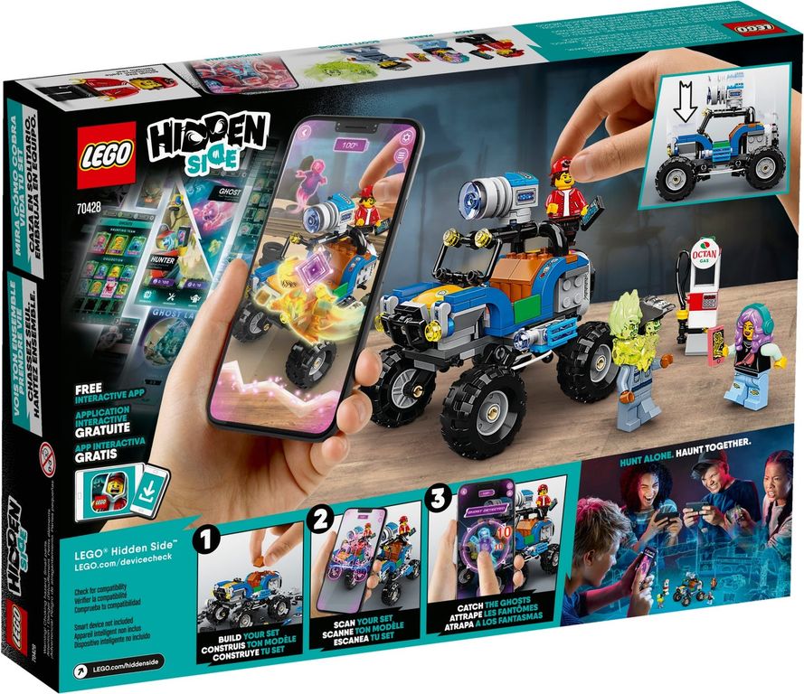 LEGO® Hidden Side Jacks strandbuggy achterkant van de doos