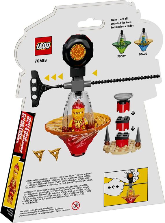 LEGO® Ninjago L’entraînement ninja Spinjitzu de Kai dos de la boîte