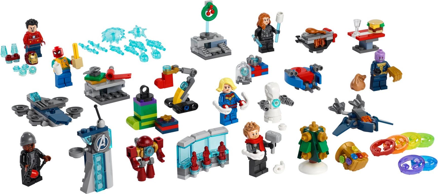 LEGO® Marvel Avengers Advent Calendar 2021 components