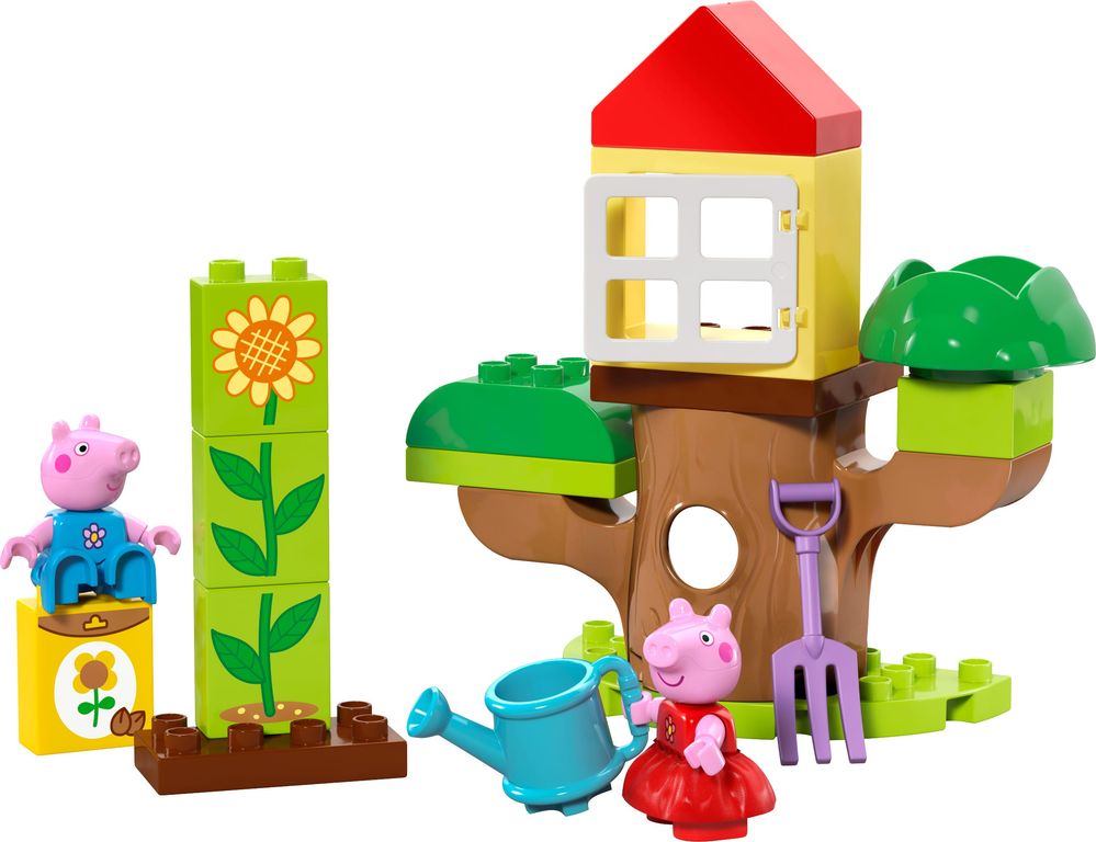 LEGO® DUPLO® Peppa Pig Garden and Tree House components