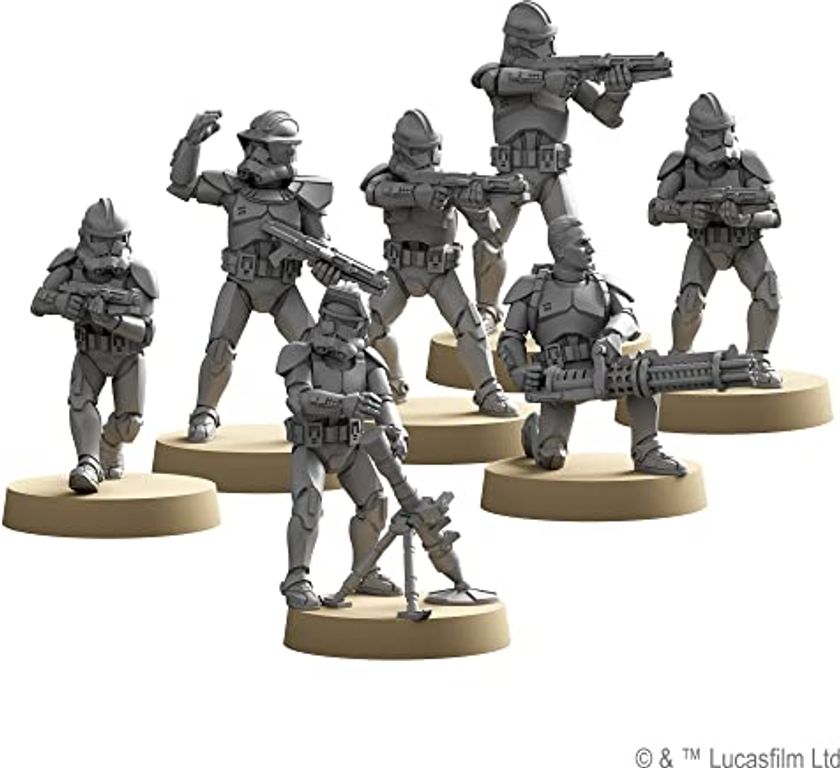 Star Wars: Legion – Phase II Clone Troopers Unit Expansion miniaturas
