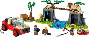 LEGO® City Le tout-terrain de sauvetage des animaux sauvages composants