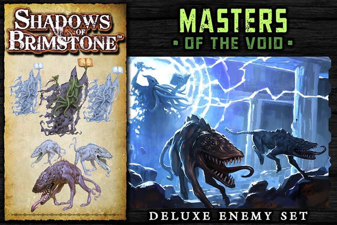 Shadows of Brimstone: Masters of the Void Deluxe Enemy Pack torna a scatola