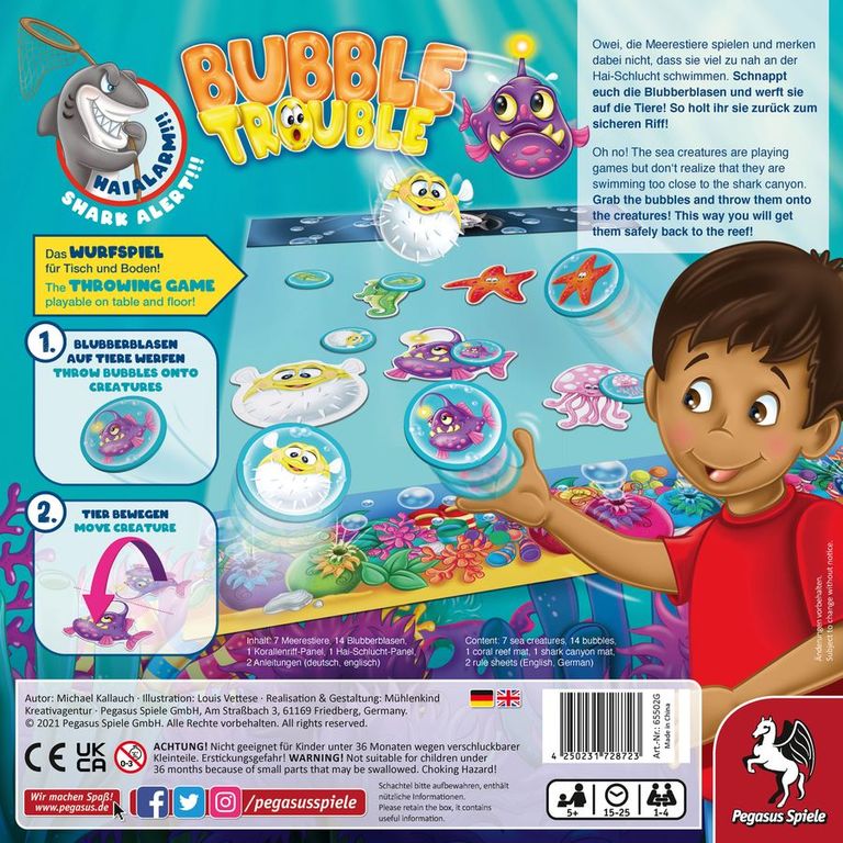 Bubble Trouble achterkant van de doos