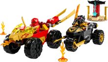 LEGO® Ninjago Kai en Ras' duel tussen auto en motor componenten