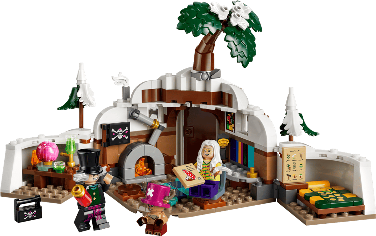 LEGO® One Piece Dr. Hiriluk's Hideout components