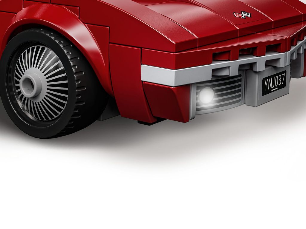 LEGO® Speed Champions Chevrolet Corvette C8.R Race Car and 1968 Chevrolet Corvette components