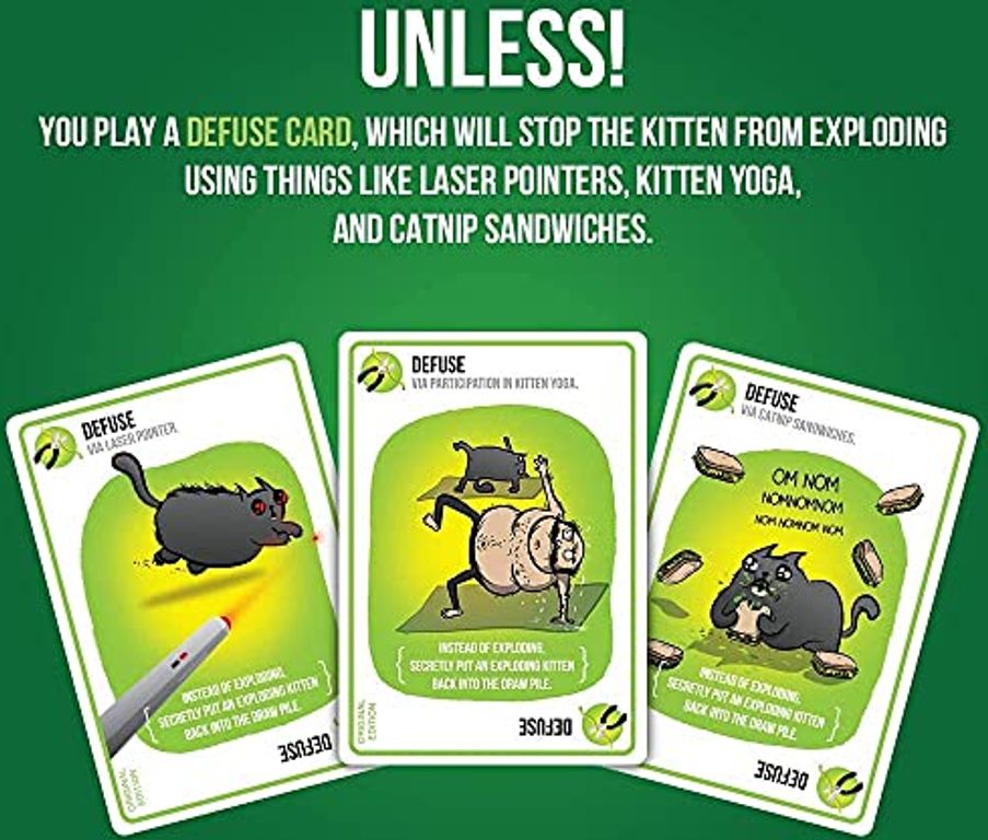 STREAKING KITTENS espansione per EXPLODING KITTENS con 15 nuove carte IN  ITALIANO