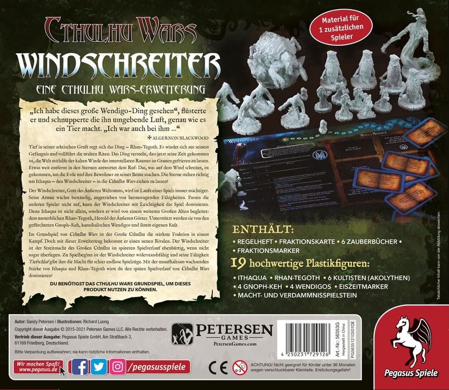 Cthulhu Wars: Windschreiter rückseite der box