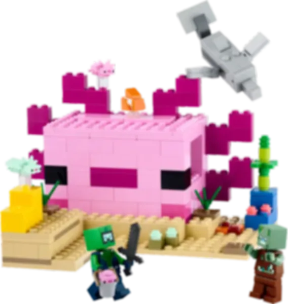 LEGO® Minecraft Het axolotlhuis componenten