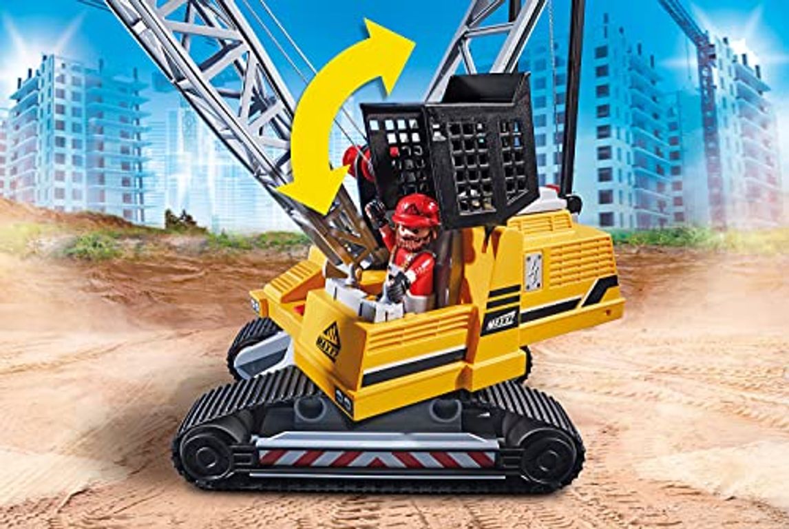 Playmobil® City Action Dragline avec mur de construction composants