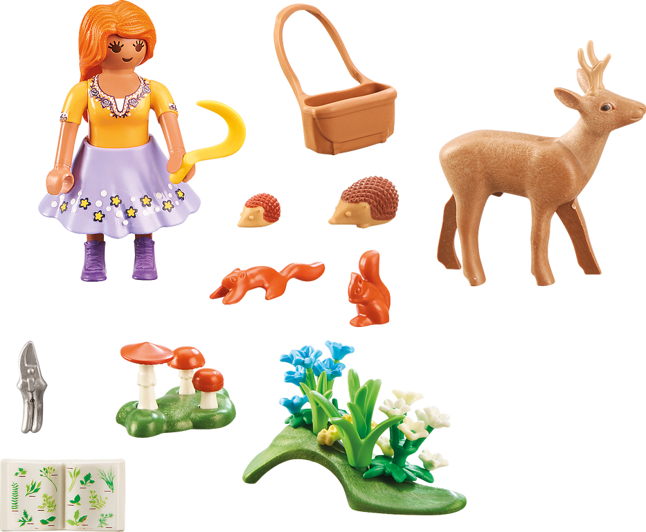 Playmobil® Family Fun Plant Scientist Gift Set components