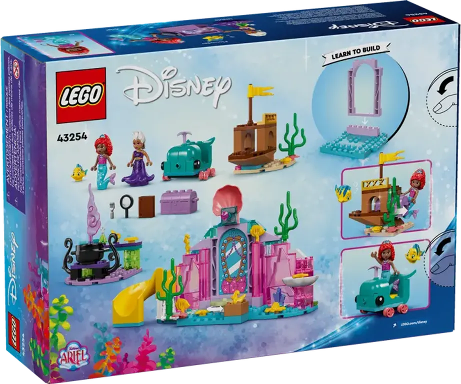 LEGO® Disney Ariel's Crystal Cavern back of the box