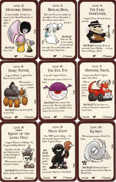 Munchkin 4: The Need for Steed cards