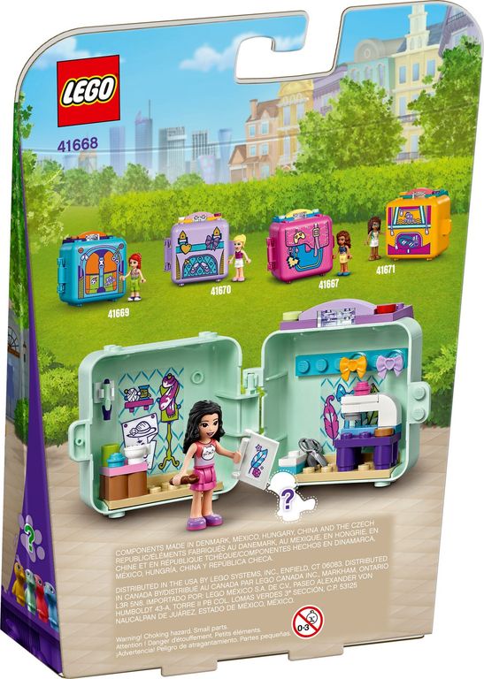 LEGO® Friends Emmas Mode-Würfel rückseite der box