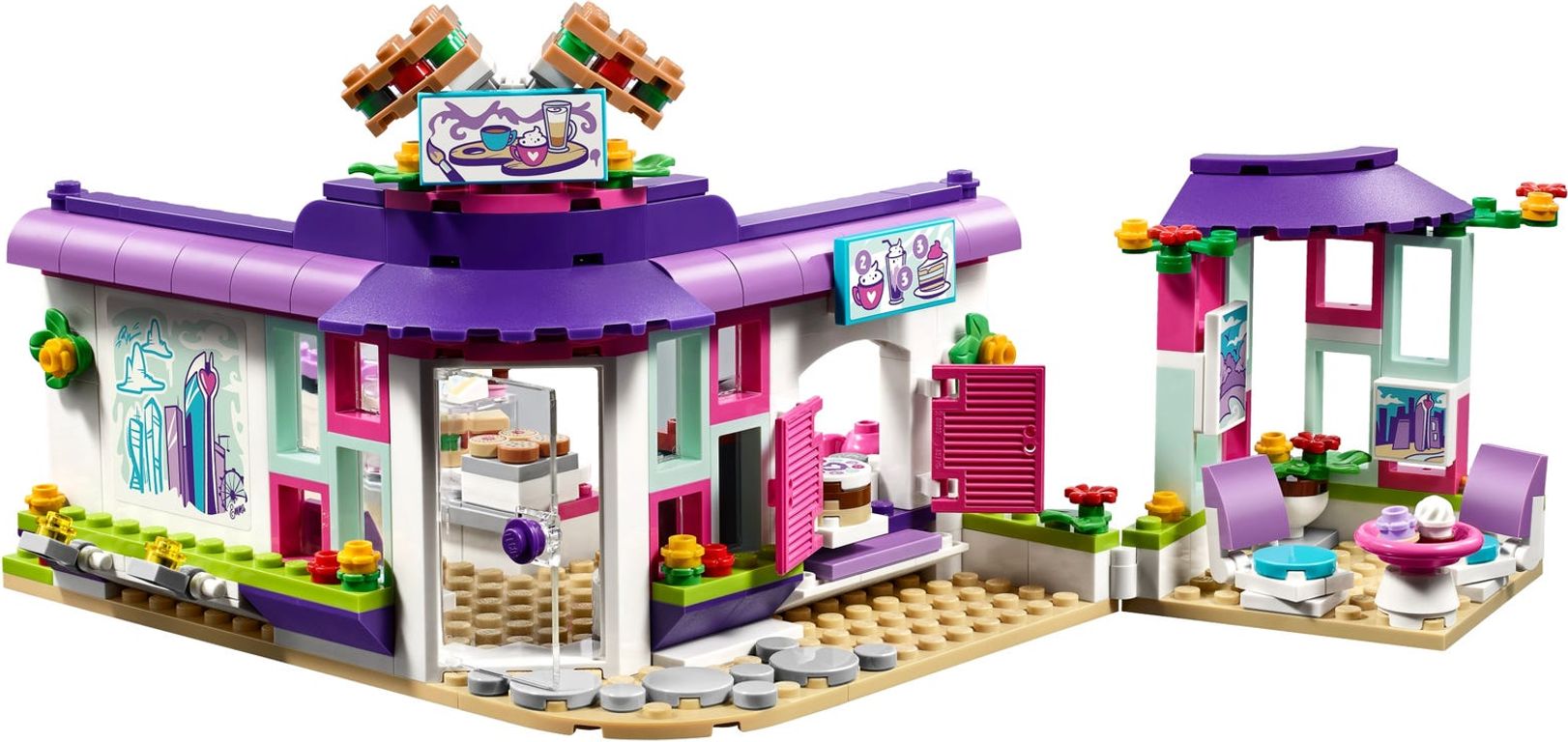 LEGO® Friends Emma's Art Café components