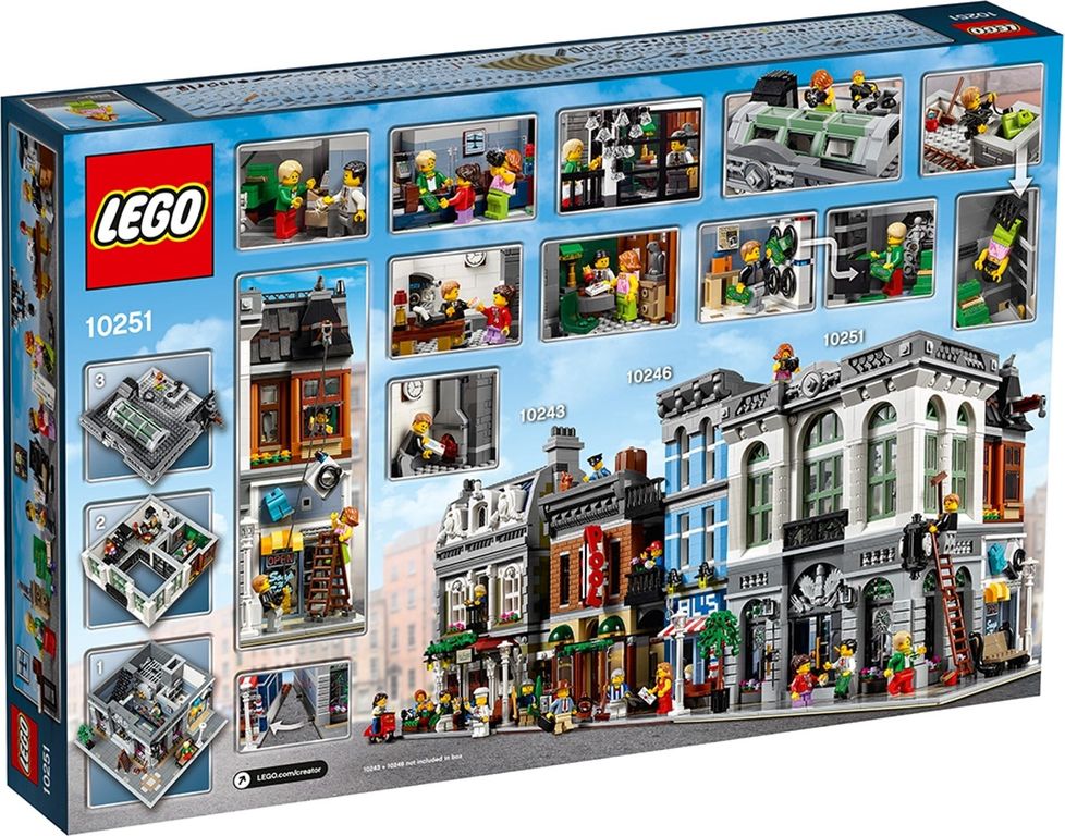 LEGO® Icons Brick Bank back of the box