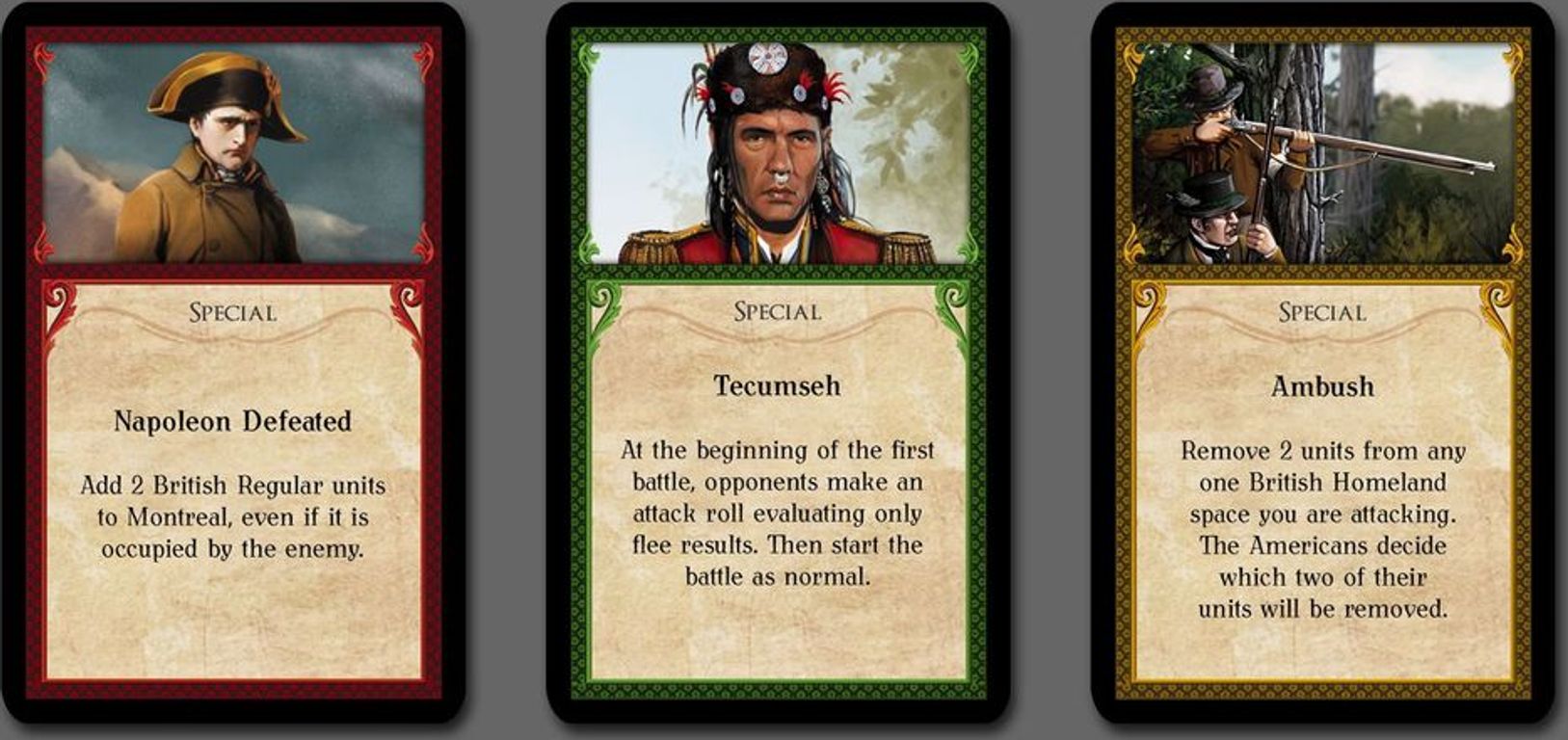 1812: The Invasion of Canada cards