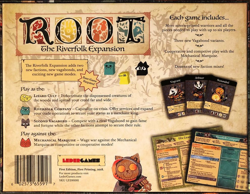 Root: Riverfolk Expansion back of the box