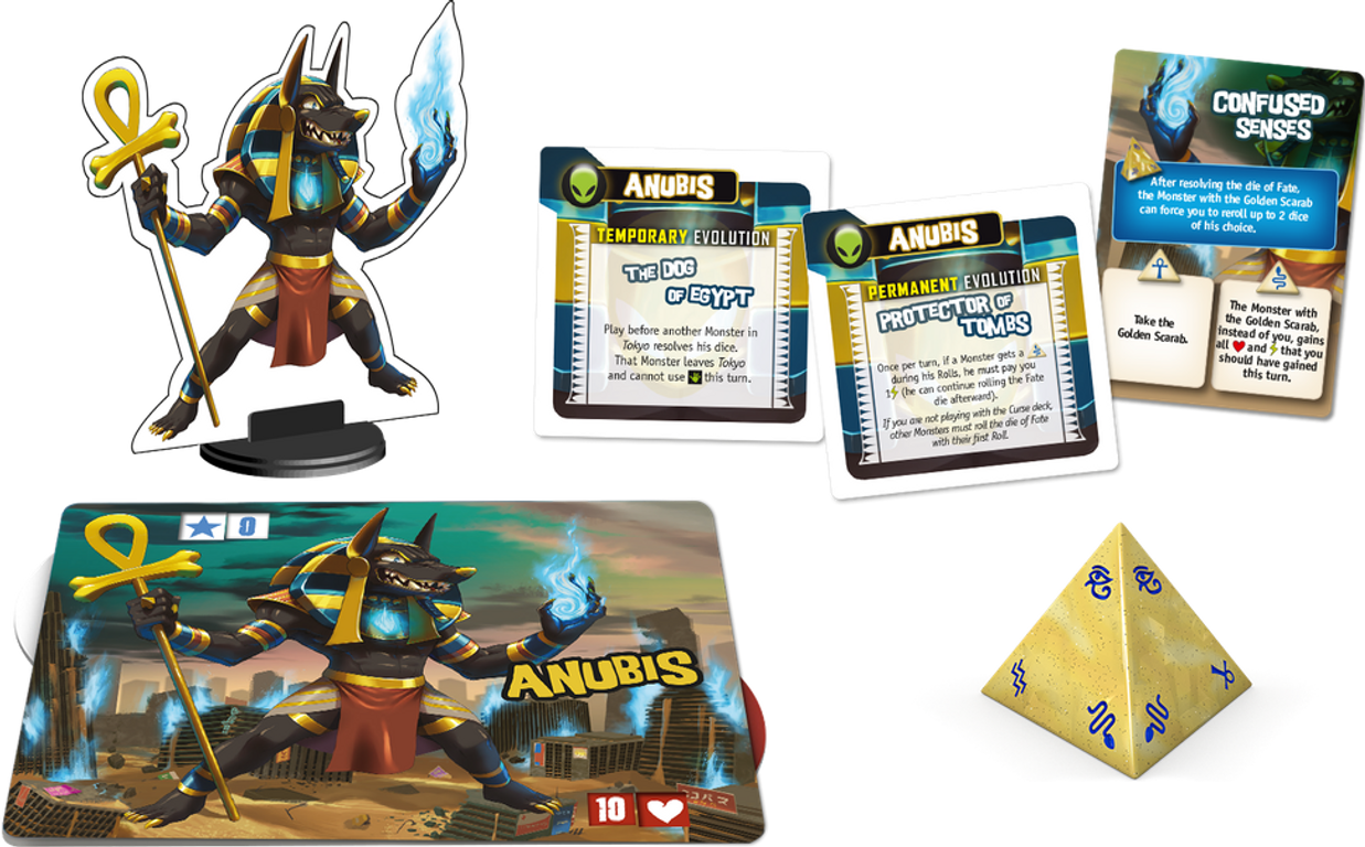 King of Tokyo/King of New York: Monster Pack – Anubi componenti